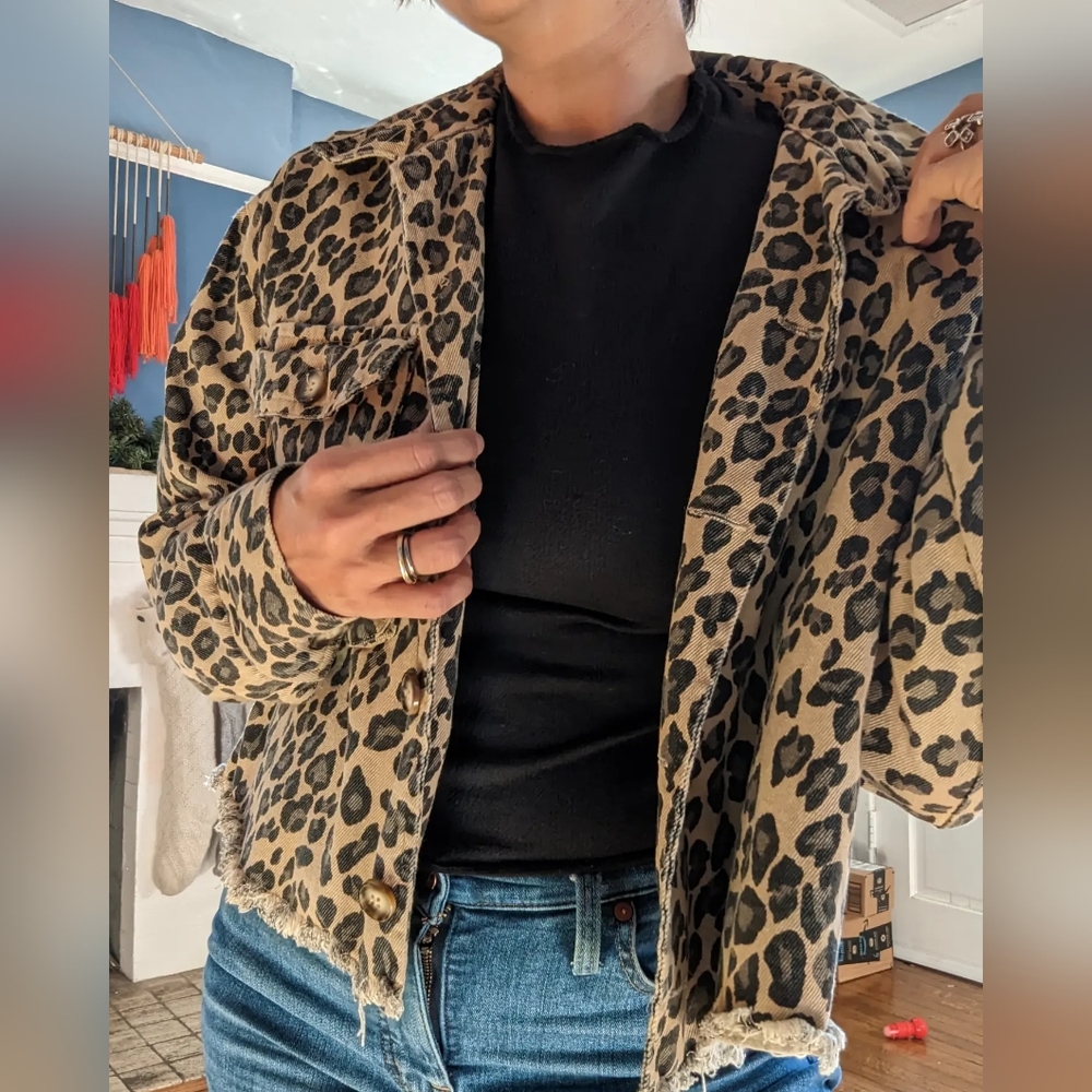 Ee:Some Leopard Print Cropped Jacket - image 7